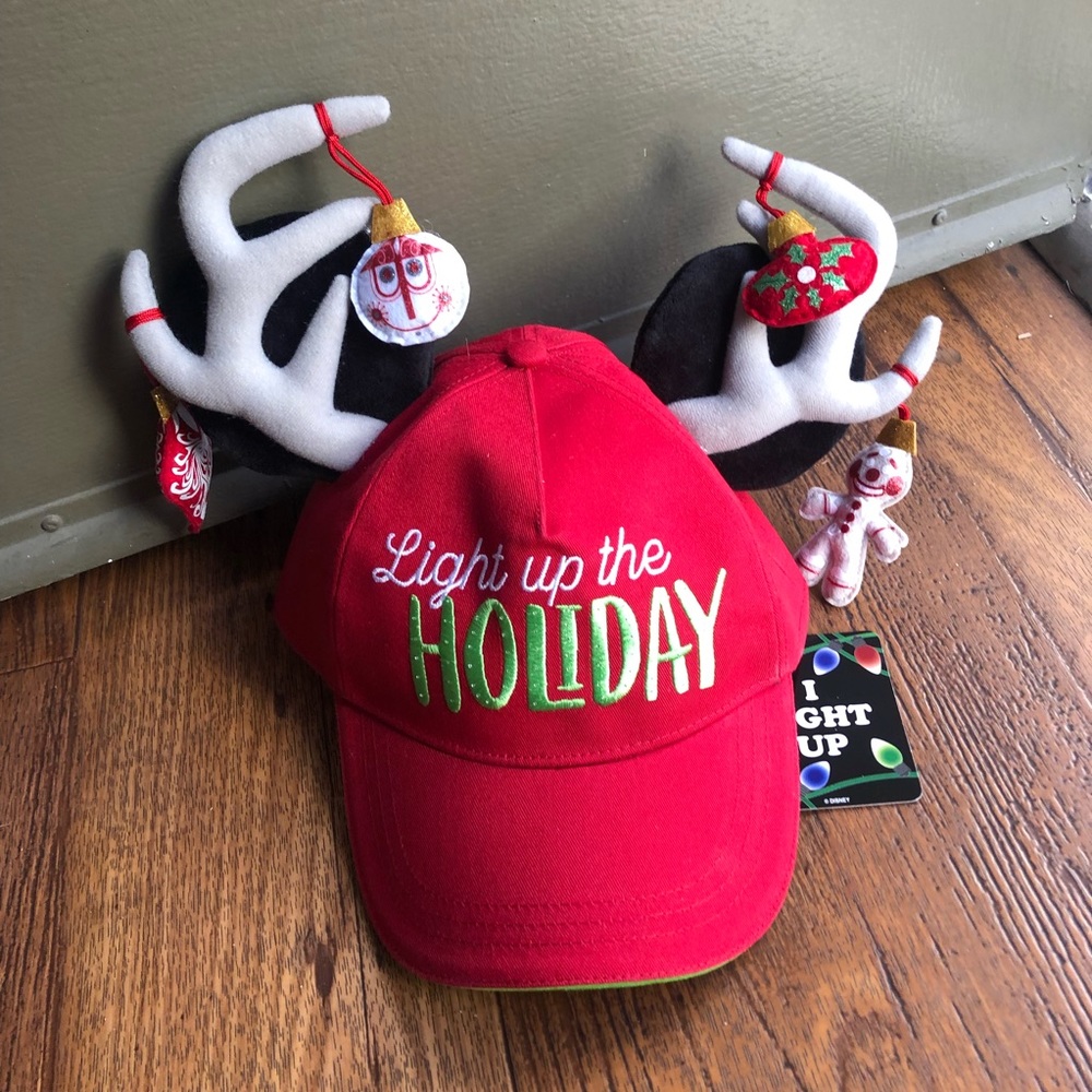 Disney Parks Light Up the Holiday Red Mickey Cap